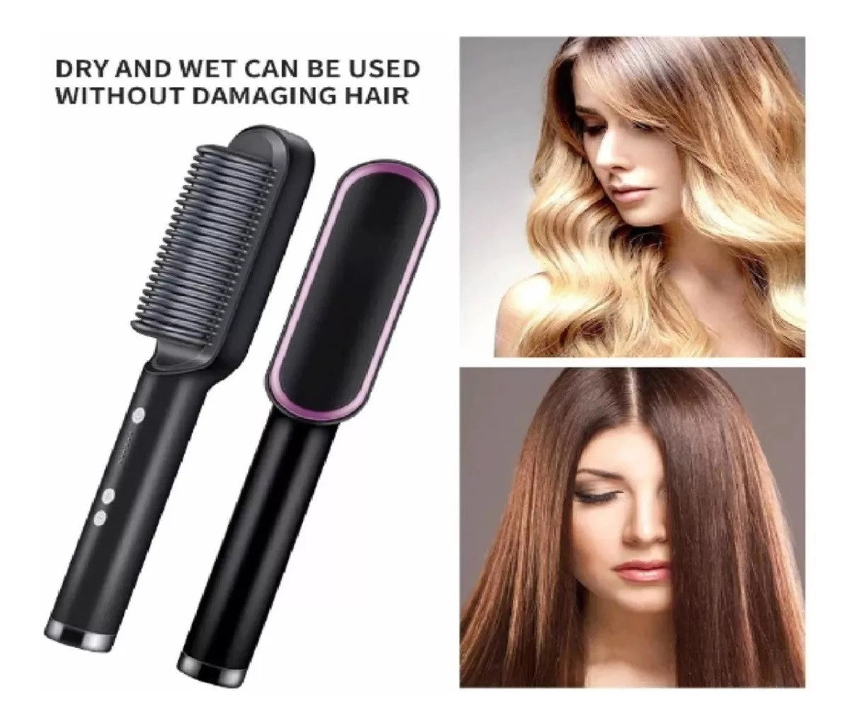 Cepillo Plancha Secador 2 En 1 Alisador  - Últimas 7 Unidades 🔥