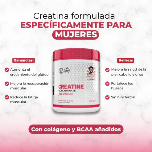 Creatina para Mujeres – Fórmula Especial para Aumentar Glúteos